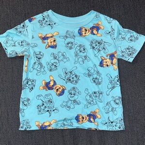 Paw Patrol Kids T-Shirt - Light Blue with Multicolor Print